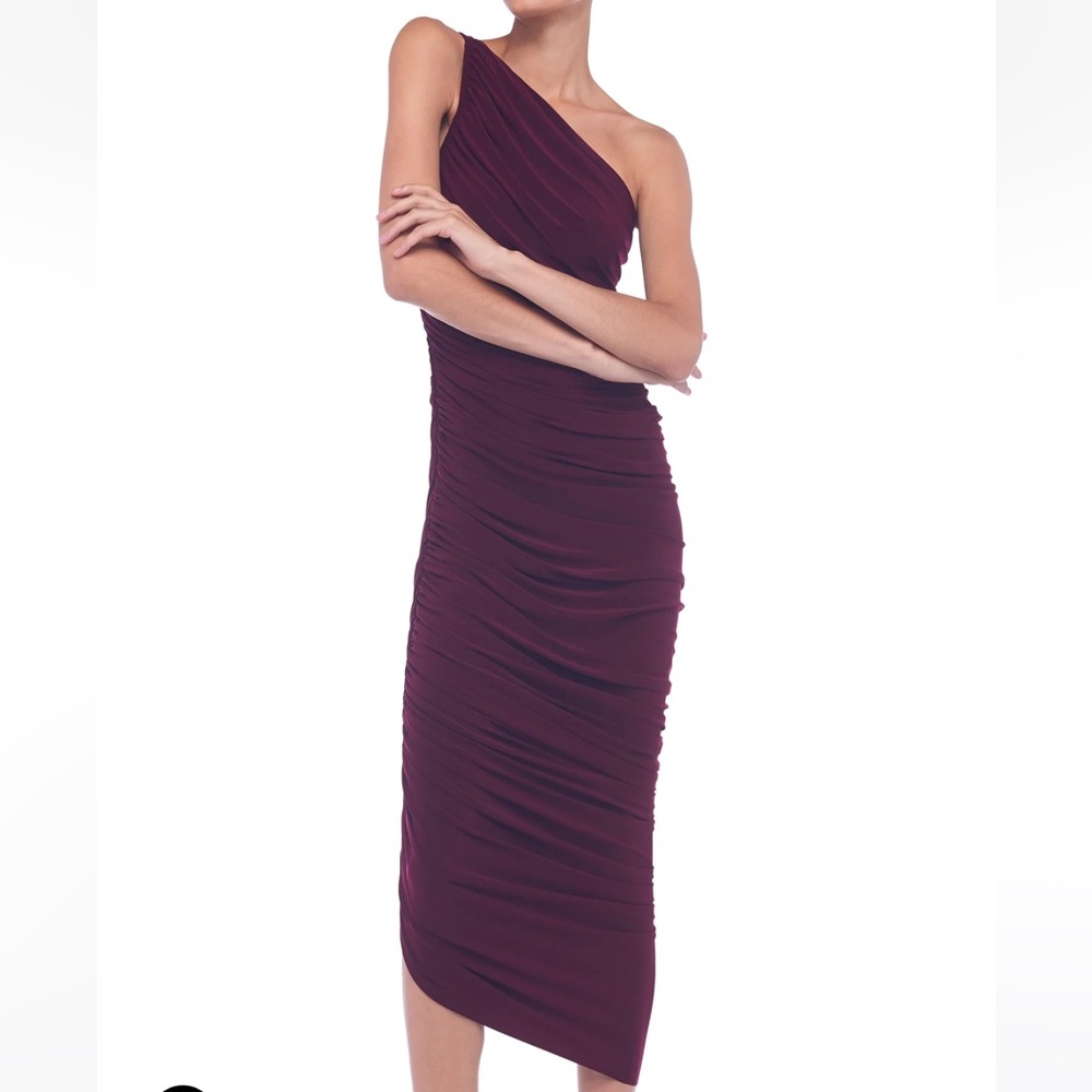 NWT Norma Kamala Diana Gown, size S, color plum
